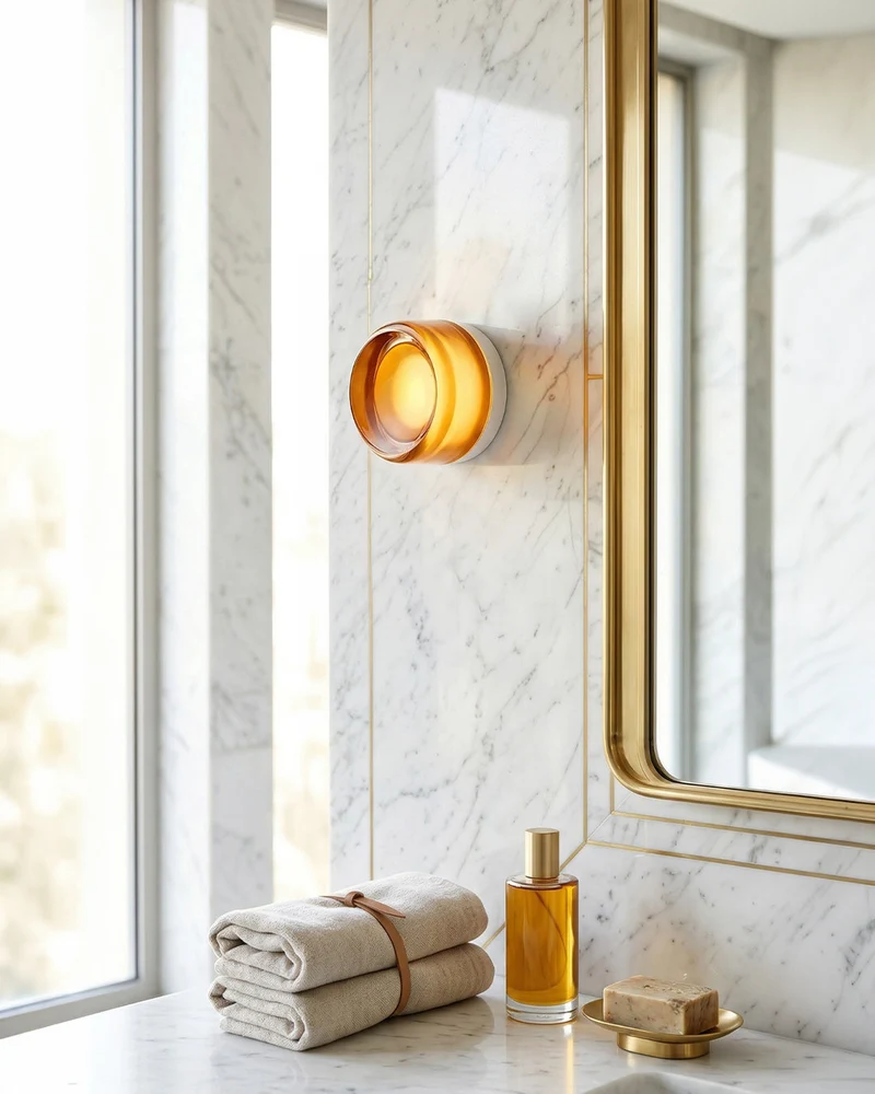 Minimalistische LED-Wandlamp Rond Aluminium Acryl Diffuus Licht Warm Wit Modern Design Compact Slaapkamer Gang Accentverlichting | Sansoti