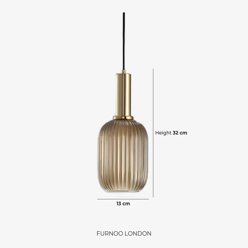 CLYDE Moderne Hanglamp met Gekleurde Glazen Kap – Scandinavisch Design voor Woonkamer & Eetkamer – E27 Fitting | Sansoti