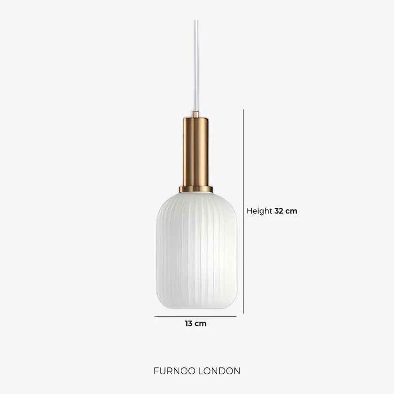CLYDE Moderne Hanglamp met Gekleurde Glazen Kap – Scandinavisch Design voor Woonkamer & Eetkamer – E27 Fitting | Sansoti