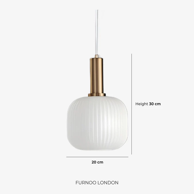 CLYDE Moderne Hanglamp met Gekleurde Glazen Kap – Scandinavisch Design voor Woonkamer & Eetkamer – E27 Fitting | Sansoti
