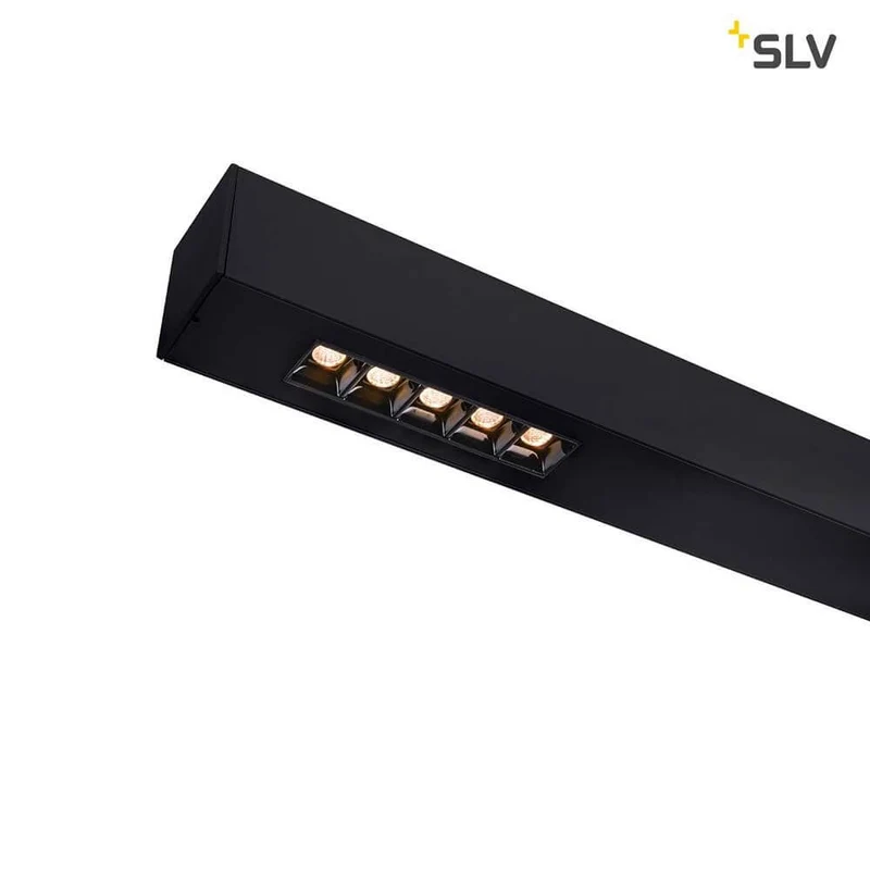 Q-Line LED Deckenaufbauleuchte 2m Schwarz 3000K