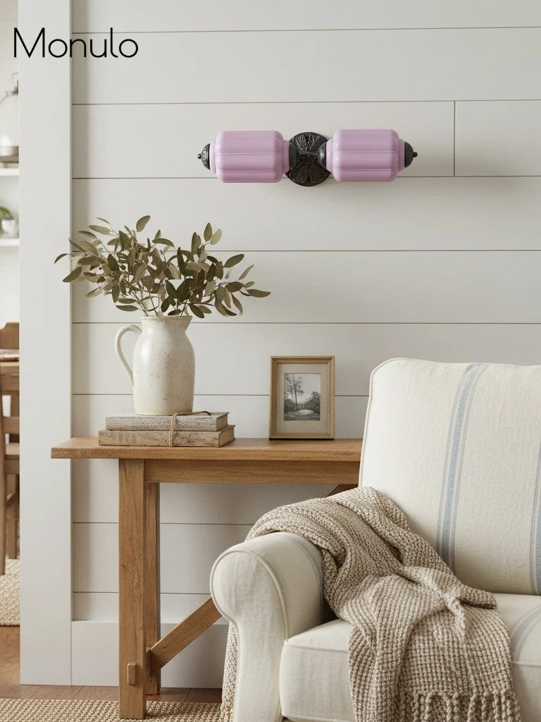Vintage Glazen Wandlamp Horizontaal Model Eloise Lichtbron voor Woonkamer en Gang | Sansoti