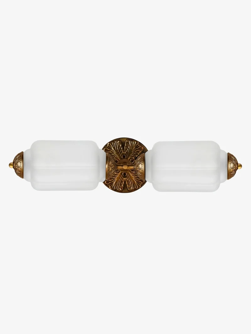 Vintage Glazen Wandlamp Horizontaal Model Eloise Lichtbron voor Woonkamer en Gang | Sansoti
