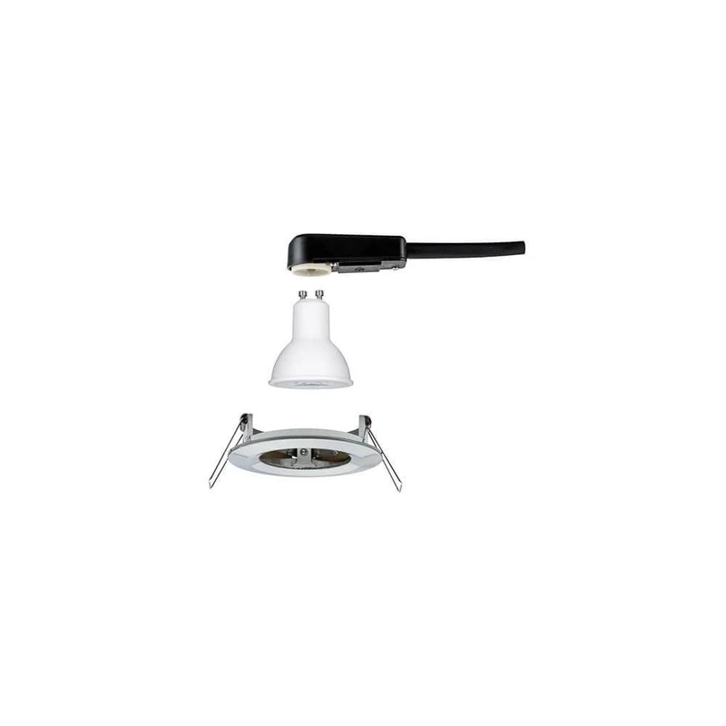 Einbauleuchte Nova rund starr LED IP44 3-stepdim 1x6,5W GU10 Alu Zin