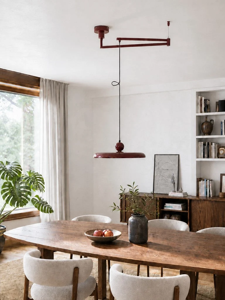 Verstelbare Hanglamp met Zwenkarm – Minimalistische Industriële Verlichting Metaal | Sansoti