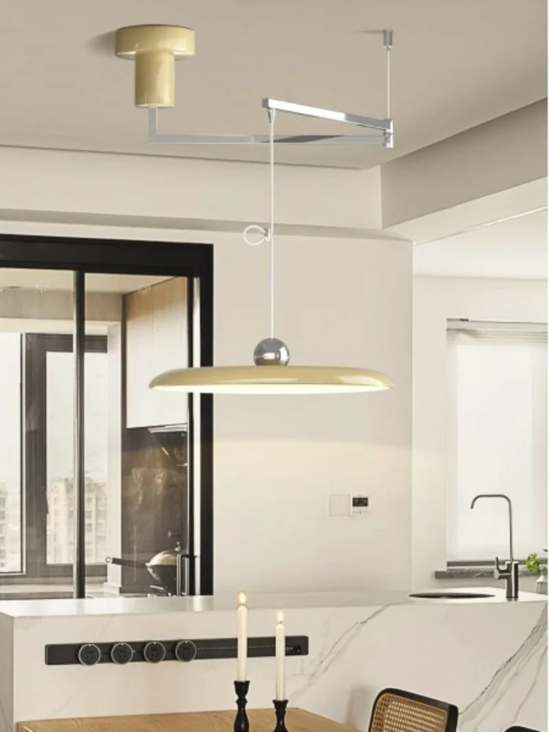 Verstelbare Hanglamp met Zwenkarm – Minimalistische Industriële Verlichting Metaal | Sansoti