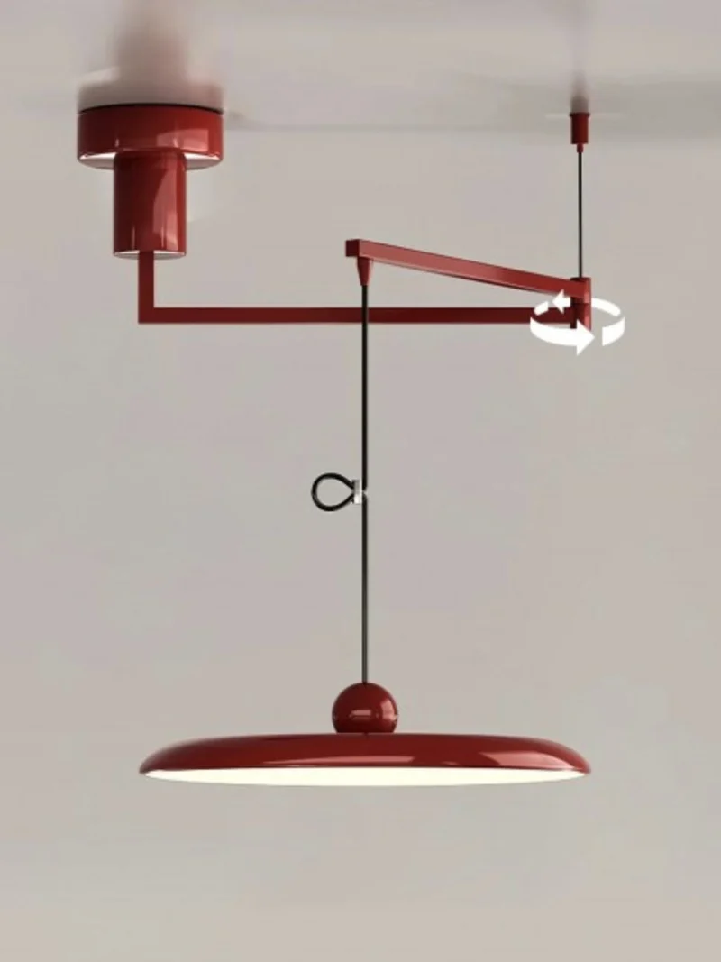 Verstelbare Hanglamp met Zwenkarm – Minimalistische Industriële Verlichting Metaal | Sansoti