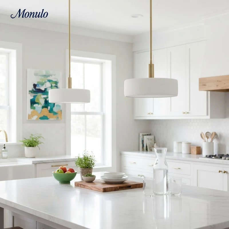 Porselein Hanglamp Minimalistisch Design Wit Groen Zwart Oranje Geel Eetkamer Keuken | Sansoti