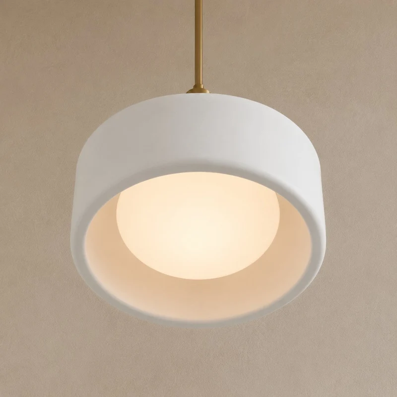 Porselein Hanglamp Minimalistisch Design Wit Groen Zwart Oranje Geel Eetkamer Keuken | Sansoti