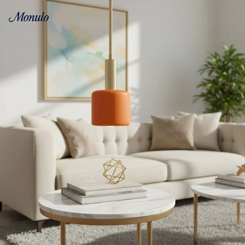 Porselein Hanglamp Minimalistisch Design Wit Groen Zwart Oranje Geel Eetkamer Keuken | Sansoti