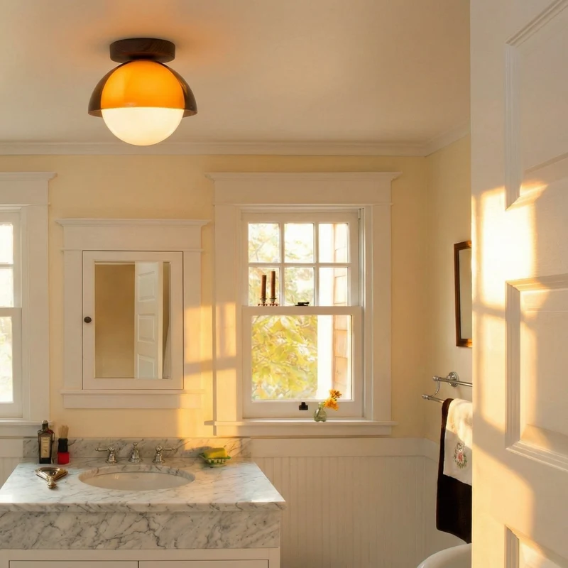 Vintage Plafondlamp met Zonsondergangstinten voor Gang en Entree – Moderne Sfeerverlichting | Sansoti