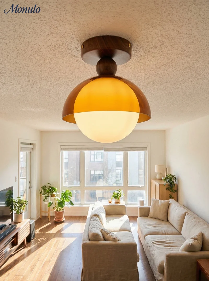 Vintage Plafondlamp met Zonsondergangstinten voor Gang en Entree – Moderne Sfeerverlichting | Sansoti