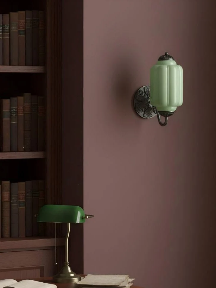 Melkglazen Wandlamp Eloise voor Hal en Slaapkamer | Vintage Wandverlichting met Melkwit Glas | Sansoti