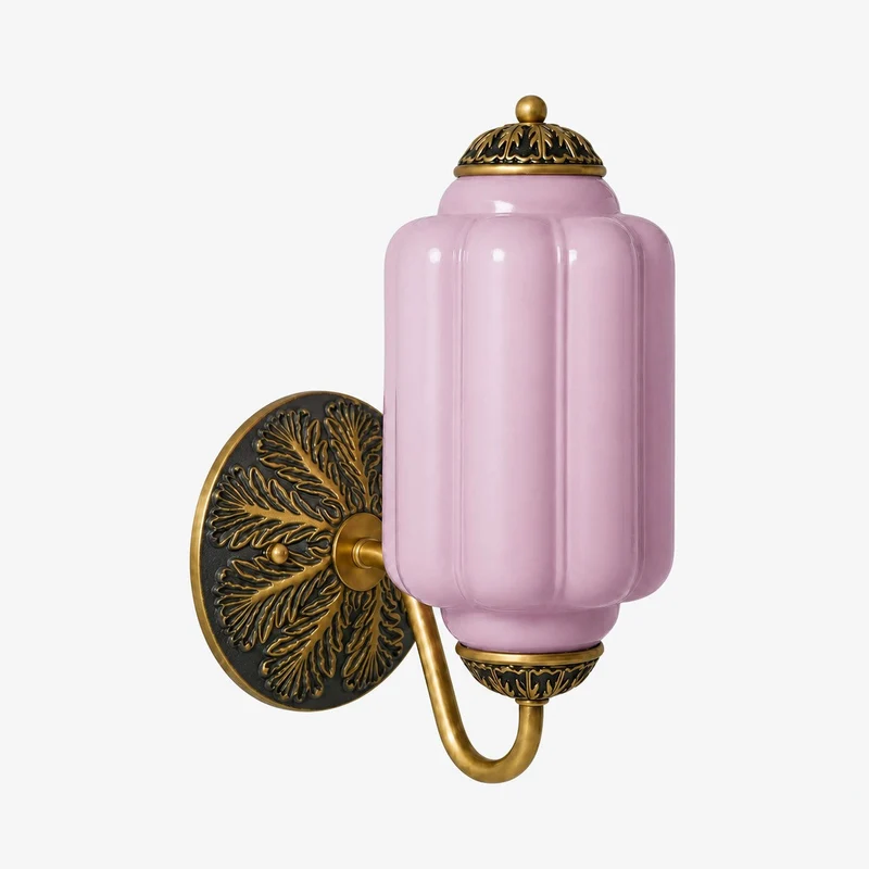 Melkglazen Wandlamp Eloise voor Hal en Slaapkamer | Vintage Wandverlichting met Melkwit Glas | Sansoti