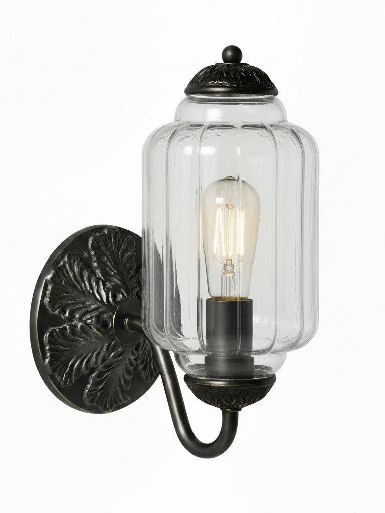 Melkglazen Wandlamp Eloise voor Hal en Slaapkamer | Vintage Wandverlichting met Melkwit Glas | Sansoti