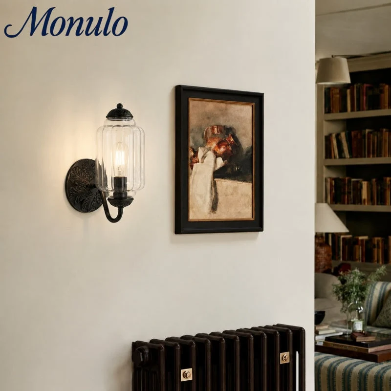 Melkglazen Wandlamp Eloise voor Hal en Slaapkamer | Vintage Wandverlichting met Melkwit Glas | Sansoti