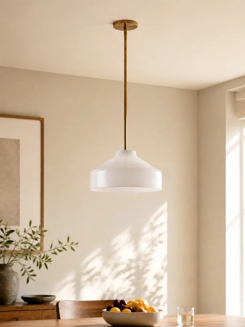 Scandinavische Hanglamp – Moderne Metalen Designlamp in Matte Afwerking – Stijlvolle Pendelverlichting voor Eetkamer Keuken Woonkamer | Sansoti