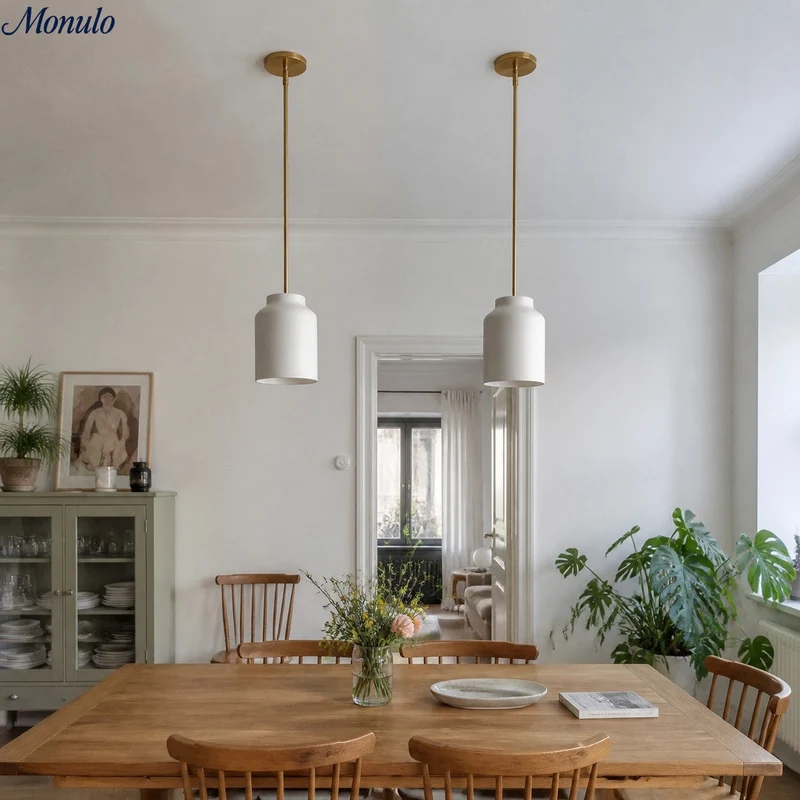 Scandinavische Hanglamp – Moderne Metalen Designlamp in Matte Afwerking – Stijlvolle Pendelverlichting voor Eetkamer Keuken Woonkamer | Sansoti