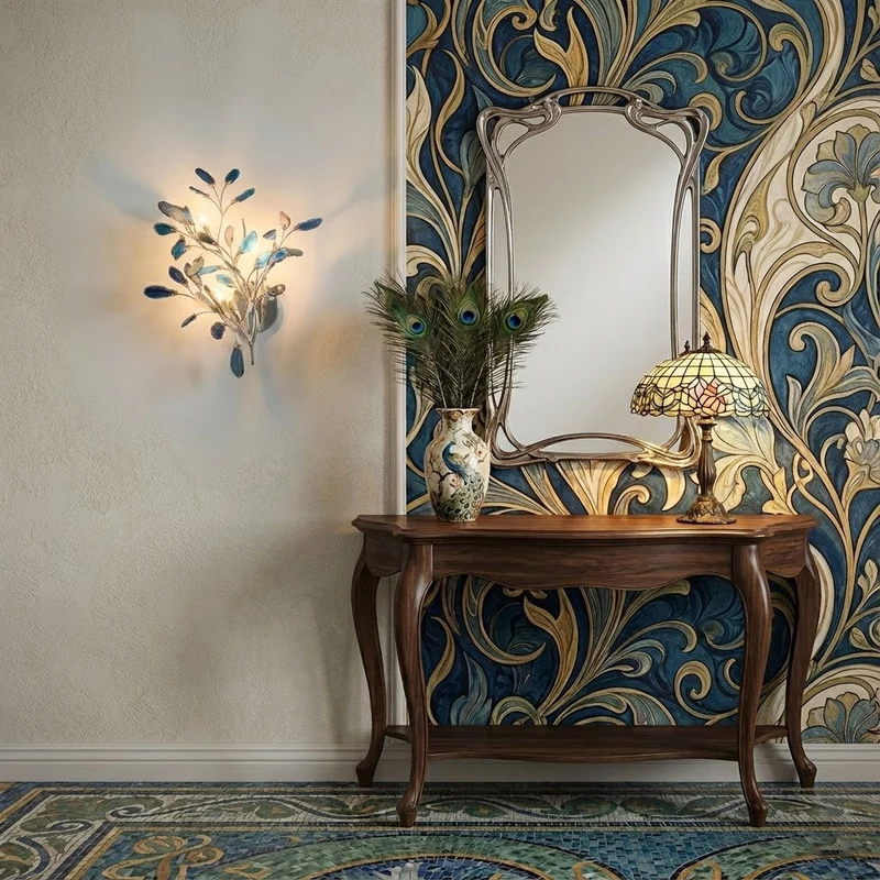 Agaat Wandlamp Natuursteen Goud Messing Wandverlichting Modern Design voor Woonkamer Slaapkamer | Sansoti
