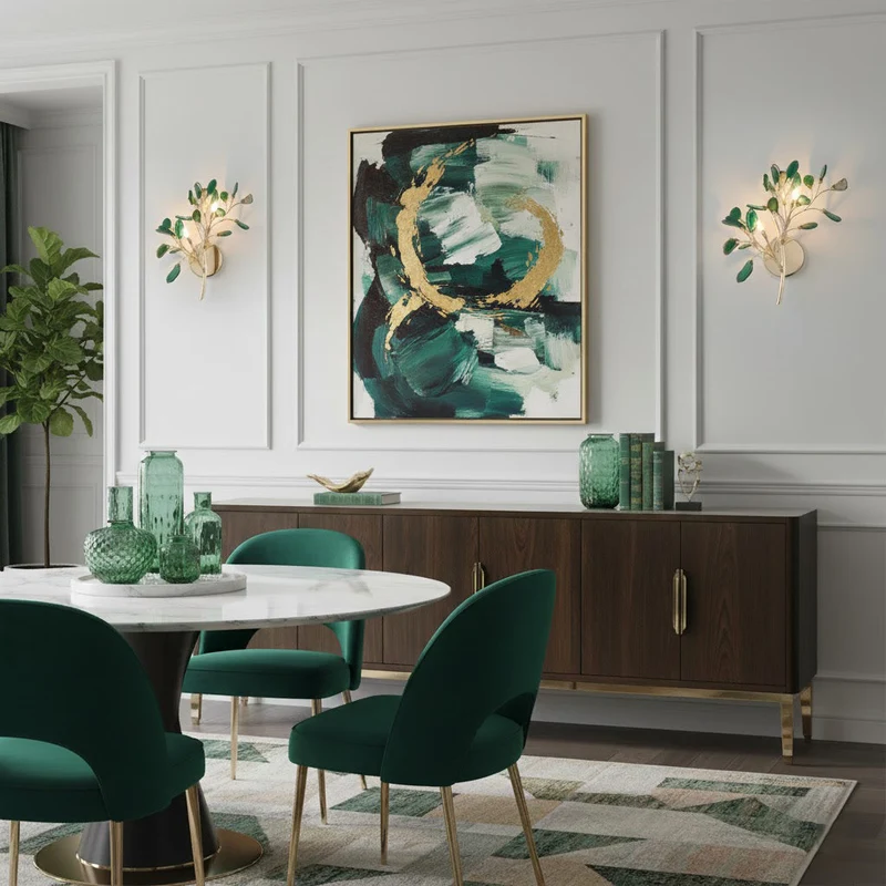 Agaat Wandlamp Natuursteen Goud Messing Wandverlichting Modern Design voor Woonkamer Slaapkamer | Sansoti