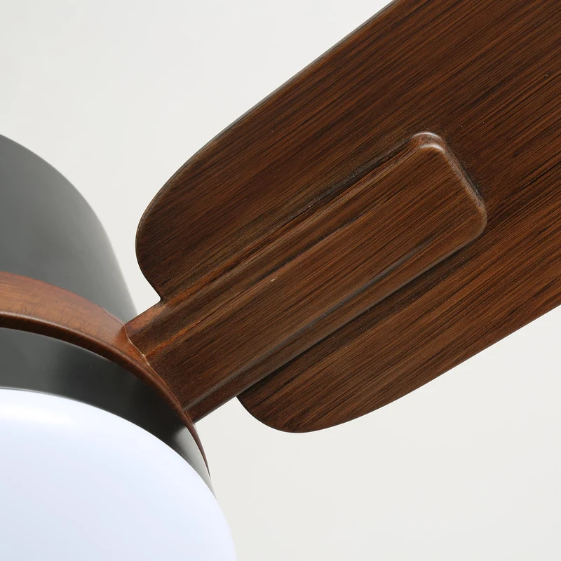 Moderne Plafondventilator met Verlichting — Hout & LED — Afstandsbediening | Sansoti