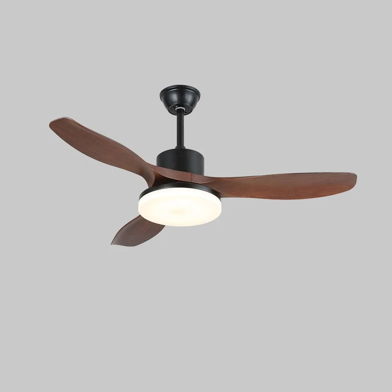 Moderne Plafondventilator met Verlichting Minimalistische Darian in Houtafwerking – Scandinavisch Ontwerp Ø126-132cm | Sansoti