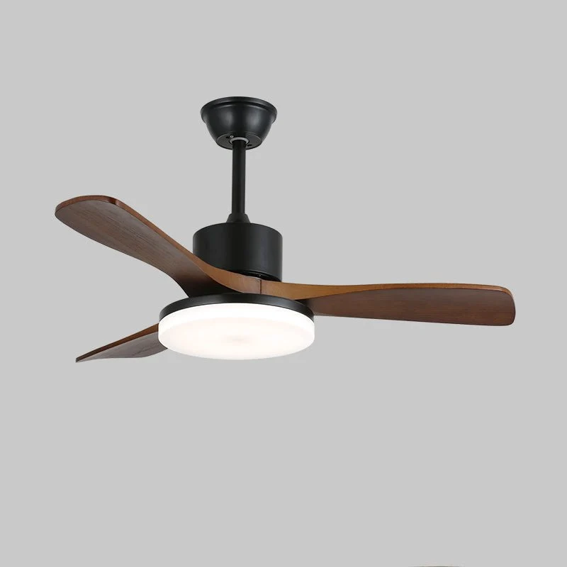 Moderne Plafondventilator met Verlichting Minimalistische Darian in Houtafwerking – Scandinavisch Ontwerp Ø126-132cm | Sansoti