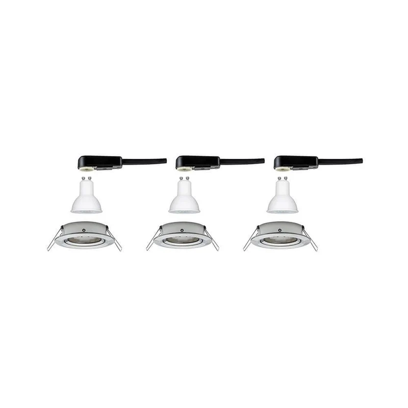 Einbauleuchten-Set Nova rund schwenkbar LED 3-stepdim 3x6,5W GU10