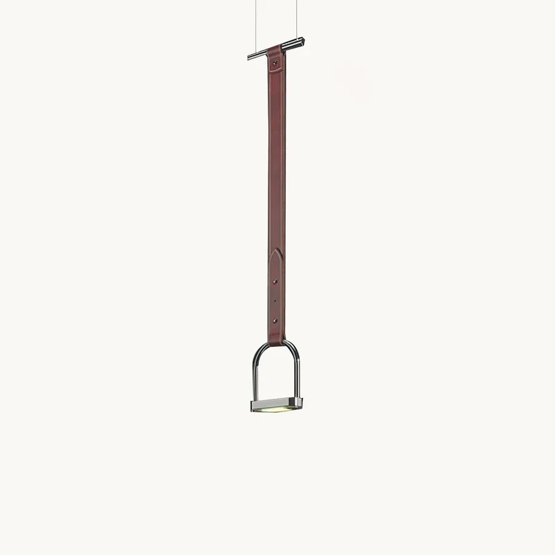 Hanglampen met Leren Riemen Industrieel Design Rustiek Metaal Nikkel voor Eetkamer Keukeneiland | Sansoti