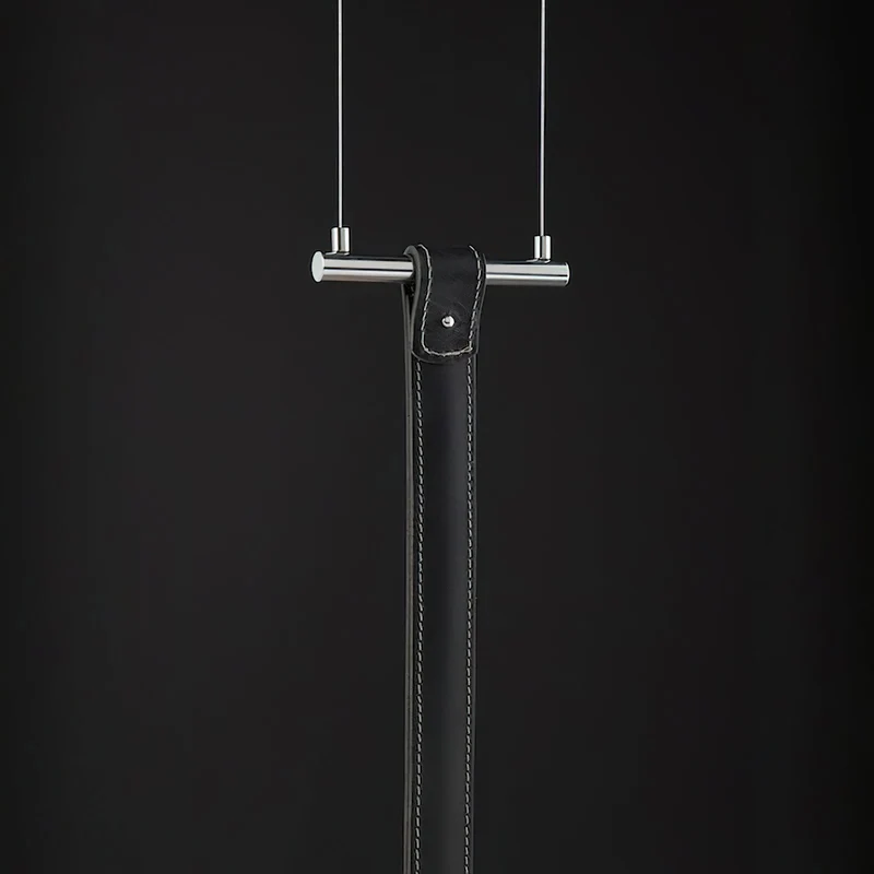 Hanglampen met Leren Riemen Industrieel Design Rustiek Metaal Nikkel voor Eetkamer Keukeneiland | Sansoti