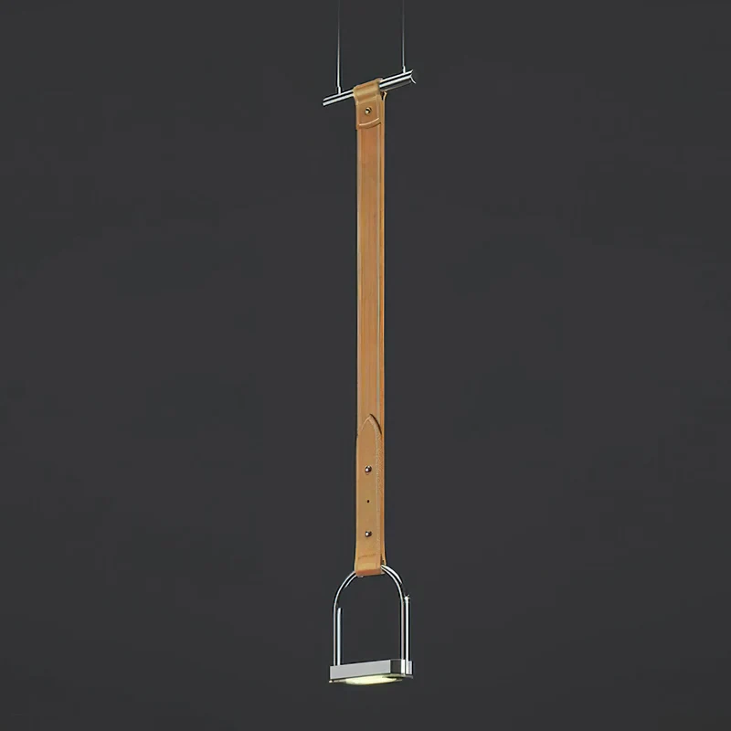 Hanglampen met Leren Riemen Industrieel Design Rustiek Metaal Nikkel voor Eetkamer Keukeneiland | Sansoti