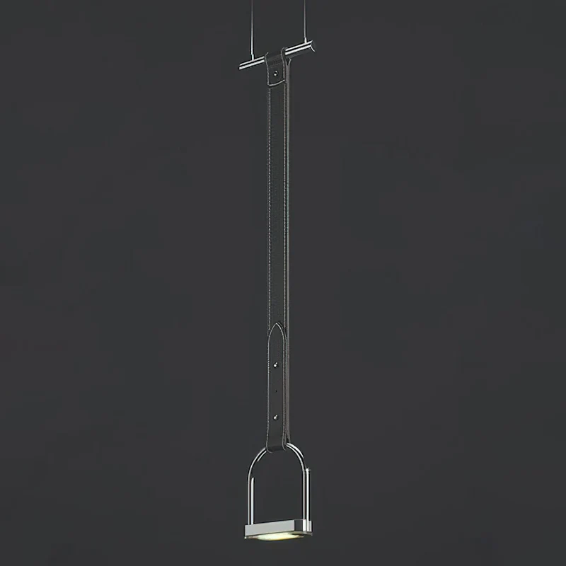 Hanglampen met Leren Riemen Industrieel Design Rustiek Metaal Nikkel voor Eetkamer Keukeneiland | Sansoti