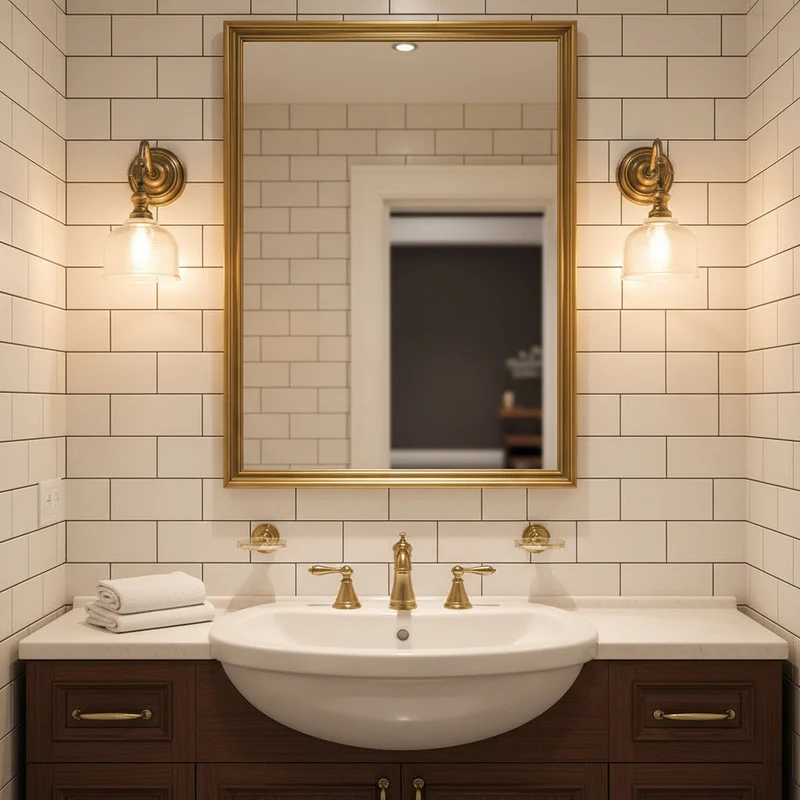 Tristan Wandlamp Messing & Glas – Klassiek Design met Warm Licht voor Keuken Eetkamer Woonkamer | Sansoti