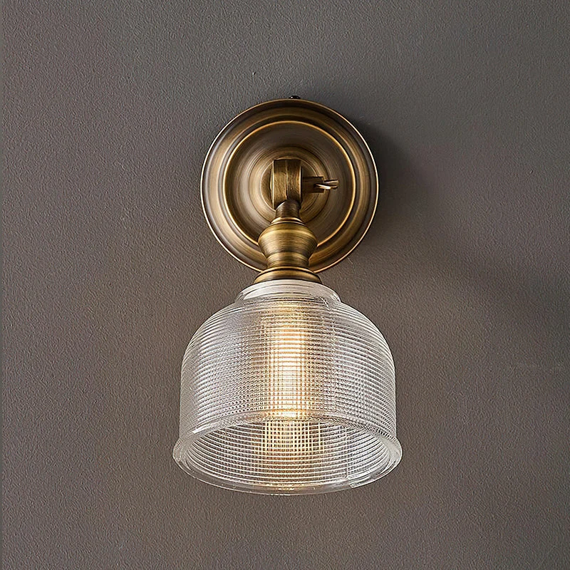 Tristan Wandlamp Messing & Glas – Klassiek Design met Warm Licht voor Keuken Eetkamer Woonkamer | Sansoti