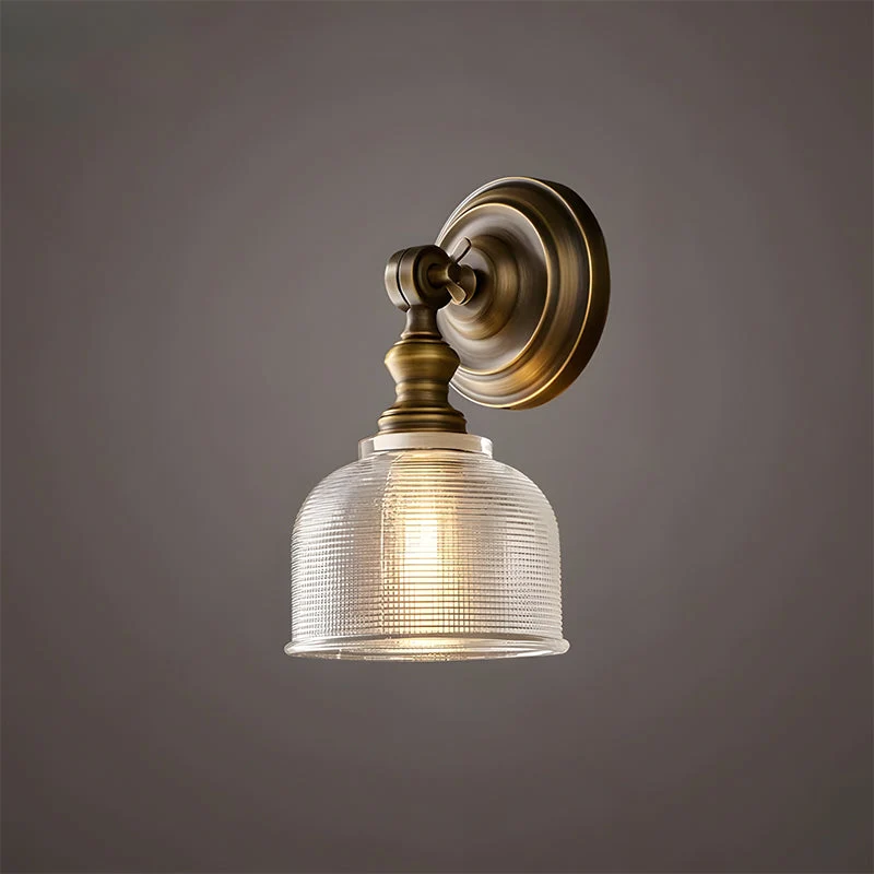 Tristan Wandlamp Messing & Glas – Klassiek Design met Warm Licht voor Keuken Eetkamer Woonkamer | Sansoti