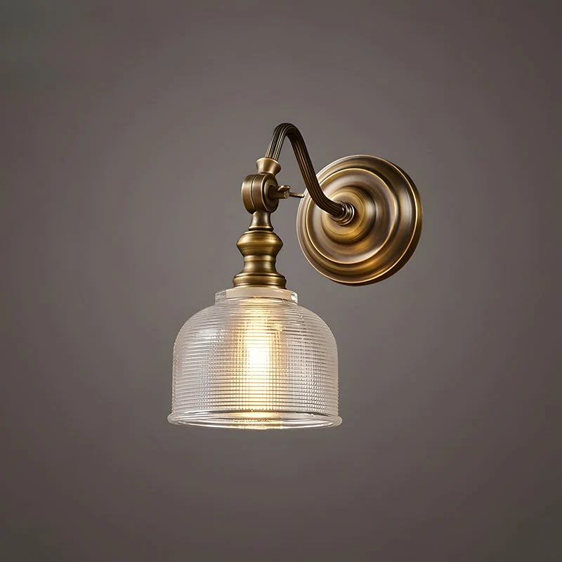 Tristan Wandlamp Messing & Glas – Klassiek Design met Warm Licht voor Keuken Eetkamer Woonkamer | Sansoti