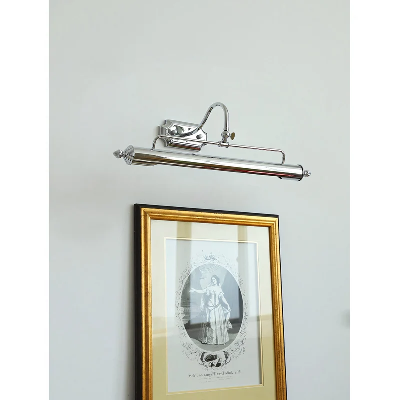 Vellichor Wandlamp met Verstelbare Arm - Zwanenhals Leeslamp voor Schilderijen en Spiegels - Industriële Wandverlichting | Sansoti