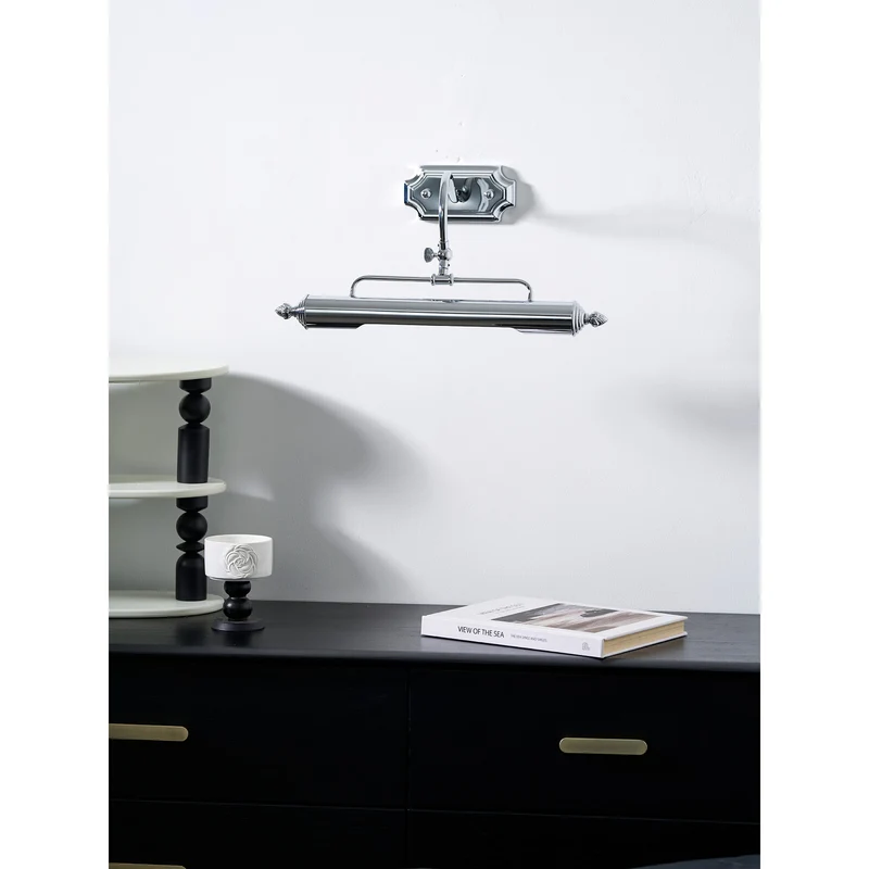 Vellichor Wandlamp met Verstelbare Arm - Zwanenhals Leeslamp voor Schilderijen en Spiegels - Industriële Wandverlichting | Sansoti