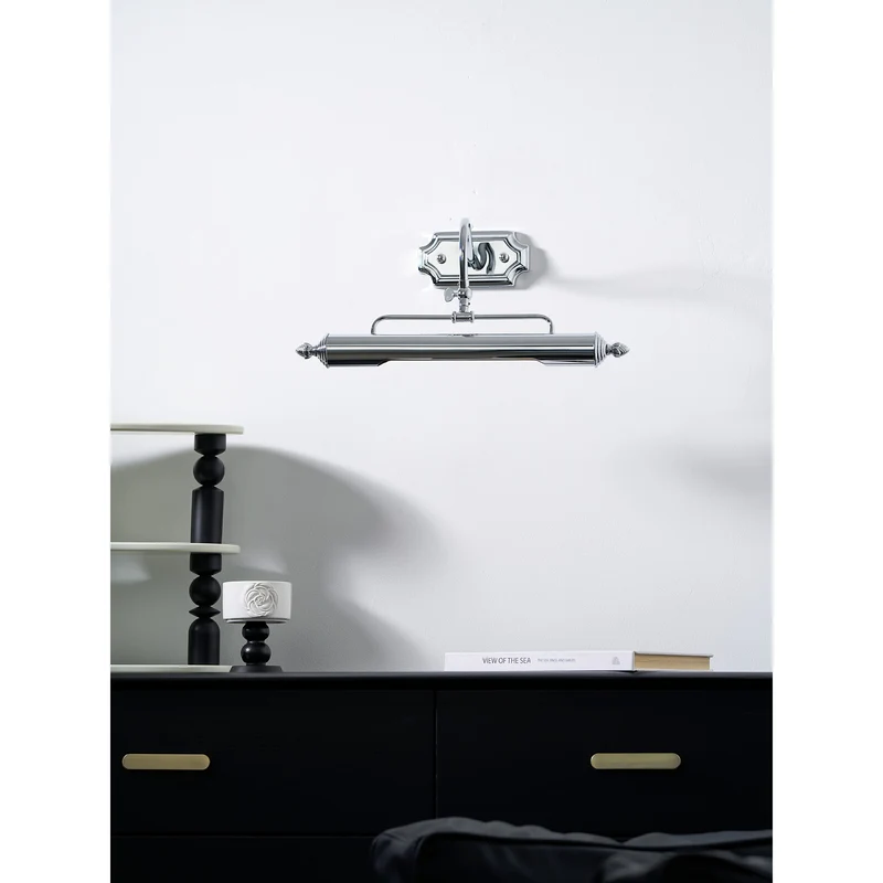 Vellichor Wandlamp met Verstelbare Arm - Zwanenhals Leeslamp voor Schilderijen en Spiegels - Industriële Wandverlichting | Sansoti