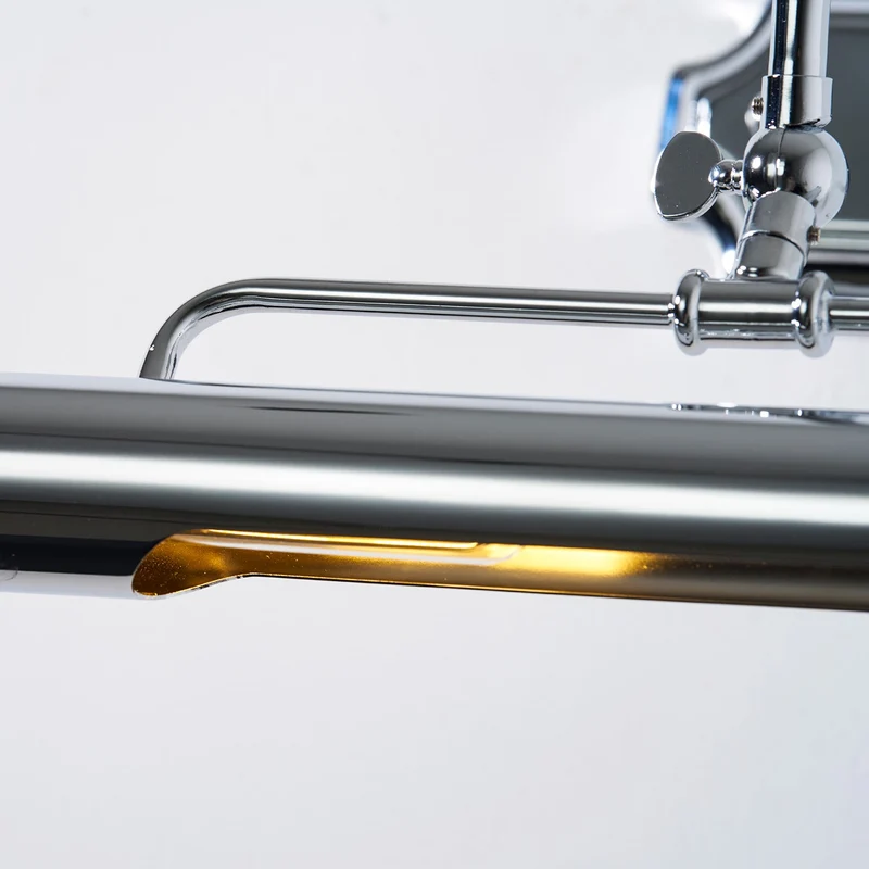Vellichor Wandlamp met Verstelbare Arm - Zwanenhals Leeslamp voor Schilderijen en Spiegels - Industriële Wandverlichting | Sansoti