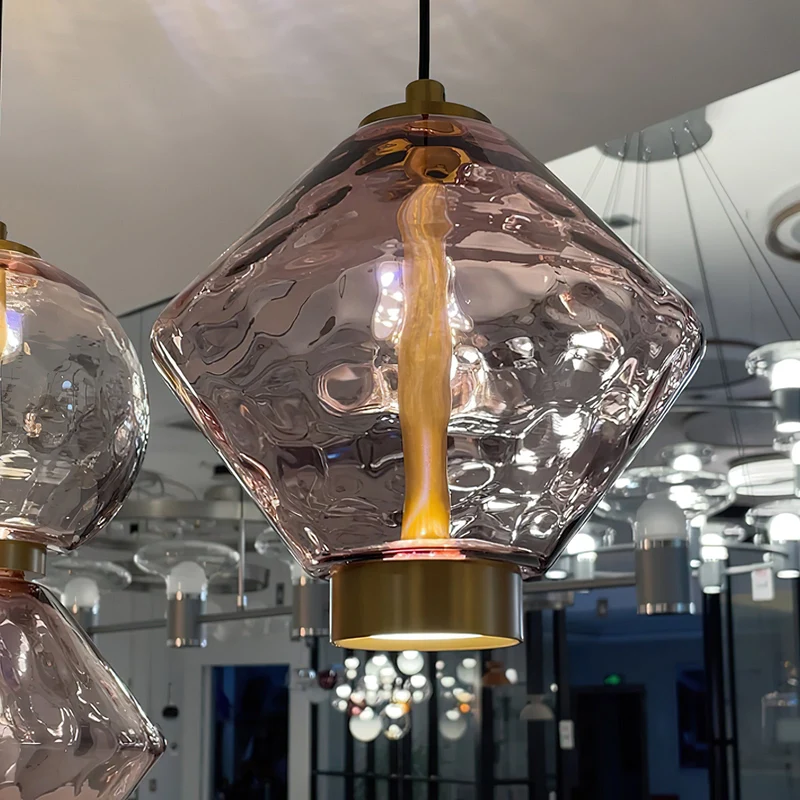 Hanglamp met Gekleurde Glazen Bol – Modern Design voor Eetkamer en Keuken | Sansoti