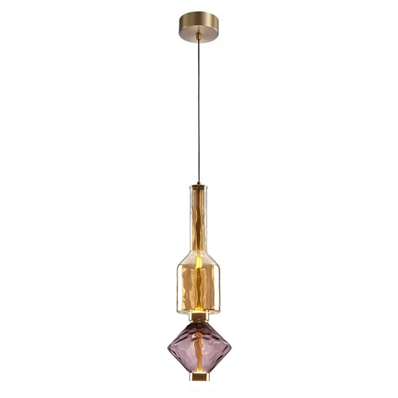 Hanglamp met Gekleurde Glazen Bol – Modern Design voor Eetkamer en Keuken | Sansoti