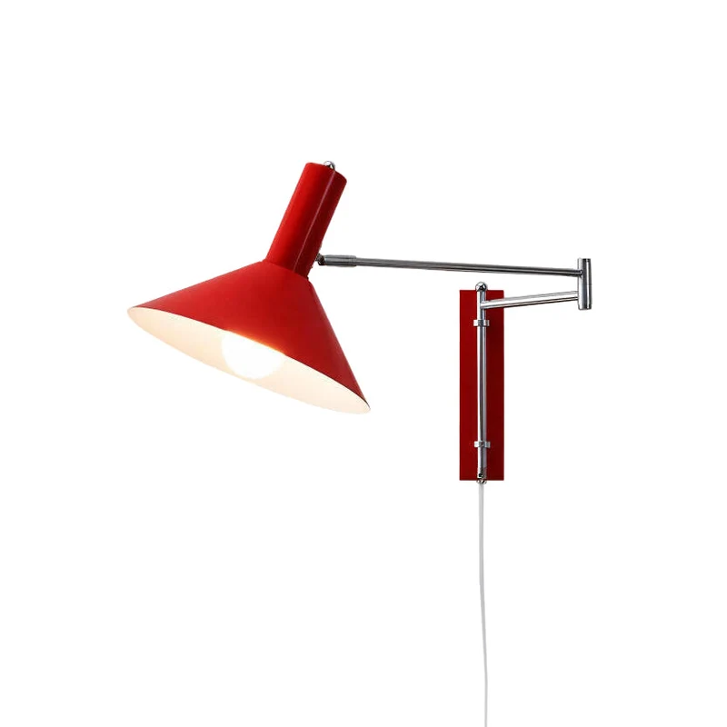 Verstelbare Metalen Wandlamp met Gelede Arm Industriële Stijl Muurverlichting Moderne Leeslamp | Sansoti