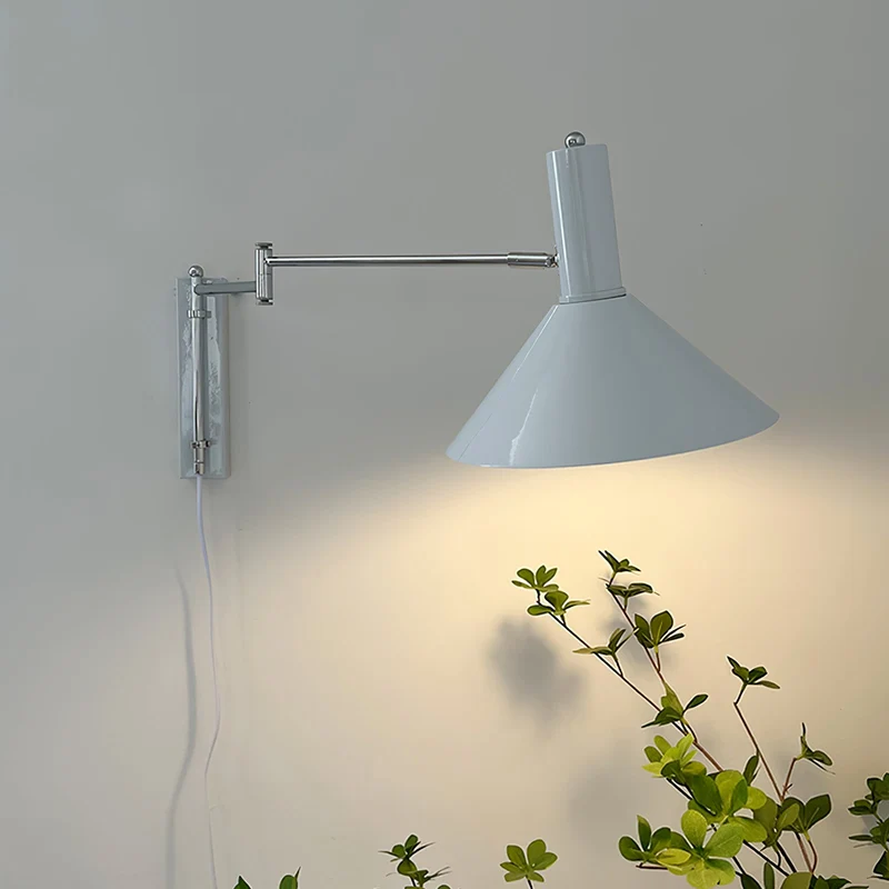 Verstelbare Metalen Wandlamp met Gelede Arm Industriële Stijl Muurverlichting Moderne Leeslamp | Sansoti