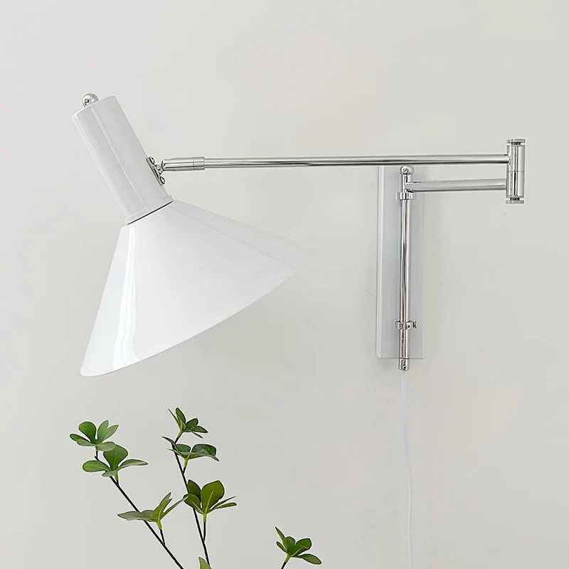 Verstelbare Metalen Wandlamp met Gelede Arm Industriële Stijl Muurverlichting Moderne Leeslamp | Sansoti