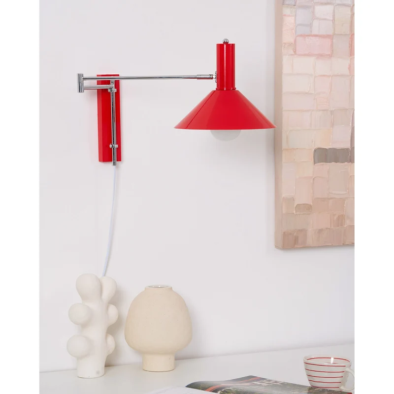 Verstelbare Metalen Wandlamp met Gelede Arm Industriële Stijl Muurverlichting Moderne Leeslamp | Sansoti