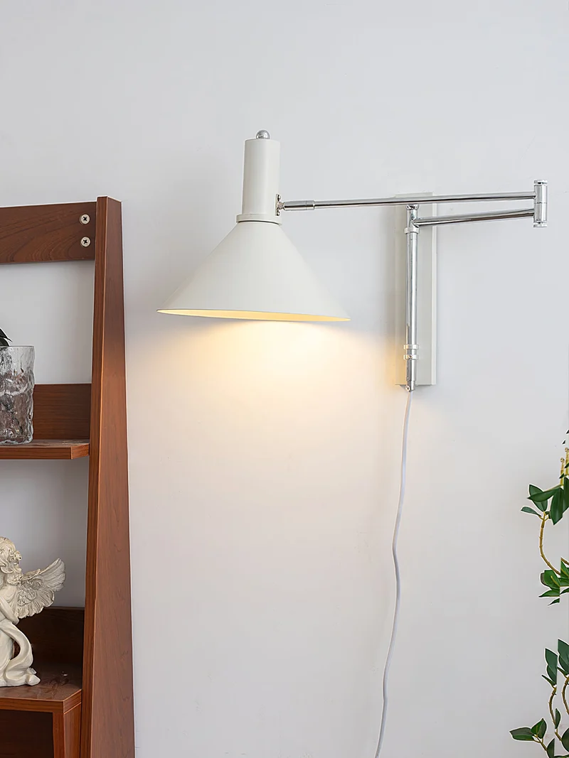 Verstelbare Metalen Wandlamp met Gelede Arm Industriële Stijl Muurverlichting Moderne Leeslamp | Sansoti