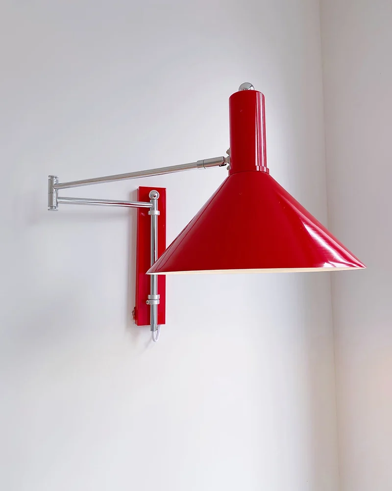 Verstelbare Metalen Wandlamp met Gelede Arm Industriële Stijl Muurverlichting Moderne Leeslamp | Sansoti
