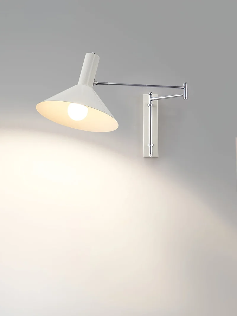 Verstelbare Metalen Wandlamp met Gelede Arm Industriële Stijl Muurverlichting Moderne Leeslamp | Sansoti
