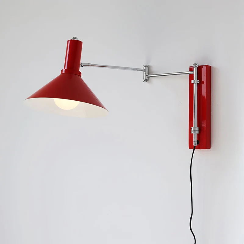 Verstelbare Metalen Wandlamp met Gelede Arm Industriële Stijl Muurverlichting Moderne Leeslamp | Sansoti